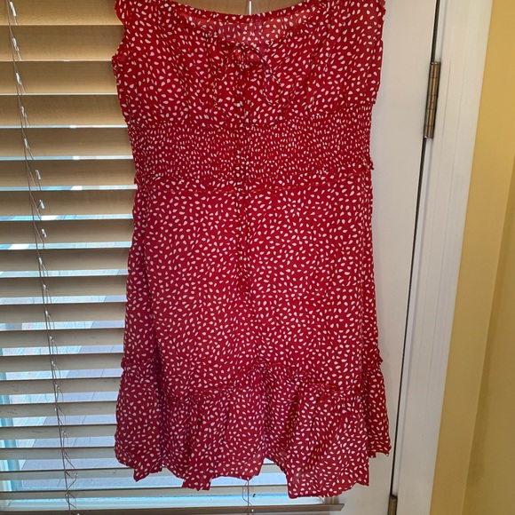 Red Mini Dress - Picture 3 of 4